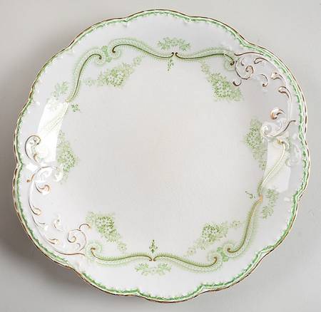 Regis Green Handled Cake Plate