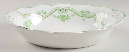 Regis Green 10" Oval Vegetable Bowl