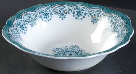 Regent (Aqua Design, Gold Accent) 8" Round Vegetable Bowl