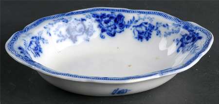 Richmond (Flow Blue, No Gold Accent) 8" Oval Vegetable Bowl
