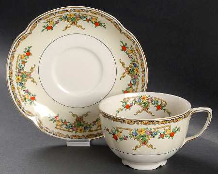 Riviera (Multicolor Flowers) Oversized Cup & Saucer Set