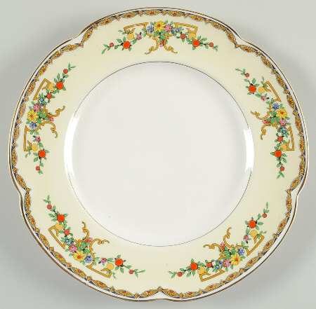 Riviera (Multicolor Flowers) Luncheon Plate