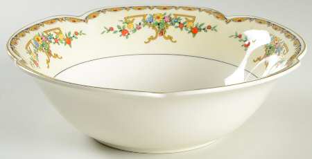 Riviera (Multicolor Flowers) 7" Round Vegetable Bowl