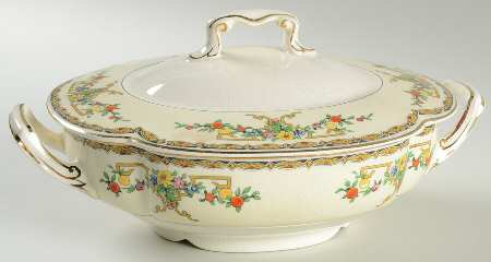 Riviera (Multicolor Flowers) Round Covered Vegetable