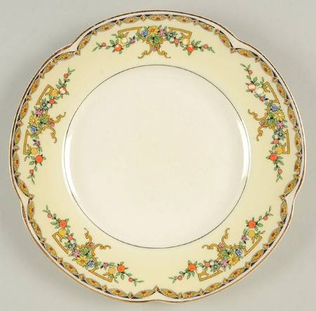 Riviera (Multicolor Flowers) Salad Plate