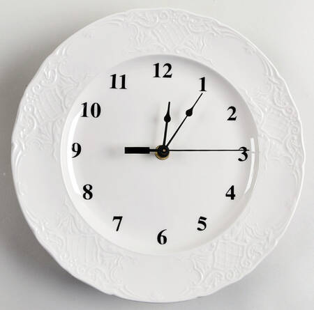 Richmond White 1-2" depth  Clock Plate HC