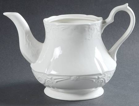 Richmond White Teapot No Lid
