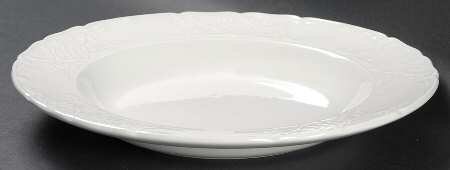 Richmond White Large Rim Soup Bowl by Johnson Brothers