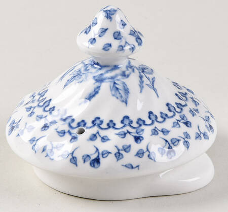 Rose Bouquet Blue Lid for Teapot