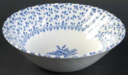 Rose Bouquet Blue Coupe Cereal Bowl