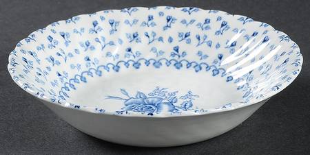 Rose Bouquet Blue Fruit/Dessert (Sauce) Bowl