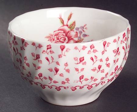 Rose Bouquet Pink Mini Open Sugar Bowl by Johnson Brothers