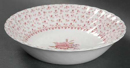 Rose Bouquet Pink Coupe Soup Bowl