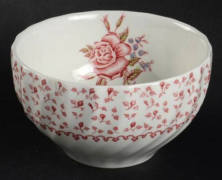 Rose Bouquet Pink Open Sugar Bowl