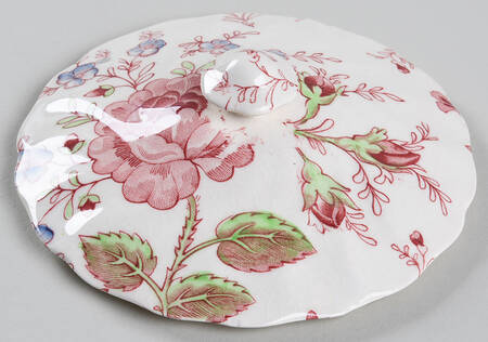 Rose Chintz Pink ("Made in England" Mark) Lid for Sugar Bowl
