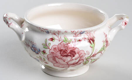 Rose Chintz Pink ("Made in England" Mark) Sugar Bowl No Lid