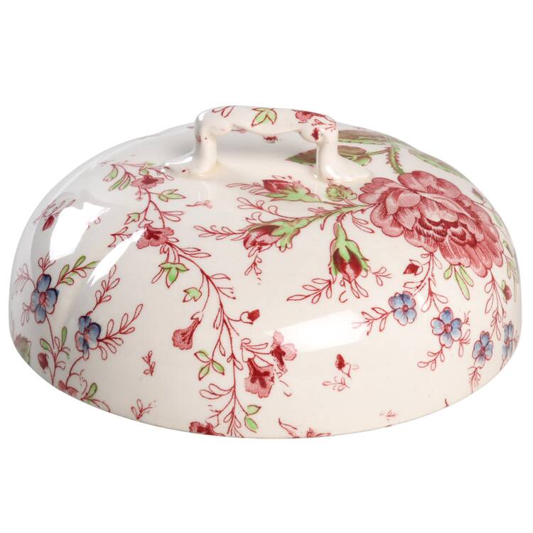 Rose Chintz Pink ("Made in England" Mark) Lid for Muffin Dish