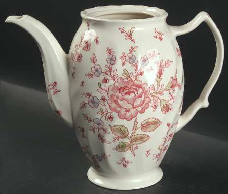Rose Chintz Pink ("Made in England" Mark) Coffee Pot No Lid