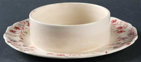 Rose Chintz Pink ("Made in England" Mark) Round Butter No Lid