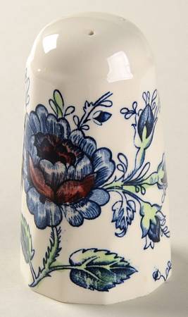 Rose Chintz Blue Salt Shaker