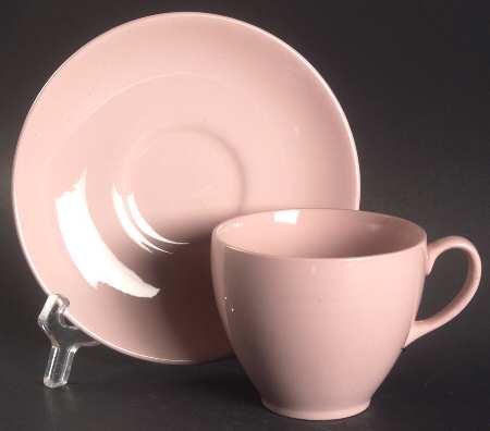 Rose Cloud Flat Cup & Saucer Set