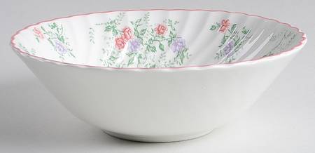 Rose Garden 8" Round Vegetable Bowl