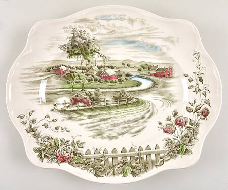 The Road Home 15" Oval Serving Platter