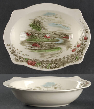 The Road Home 9" Oval Vegetable Bowl