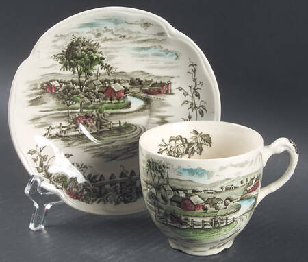 The Road Home Flat Cup & Saucer Set