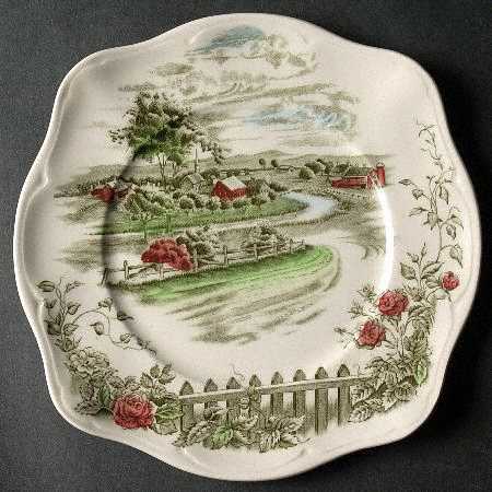 The Road Home Square Salad Plate