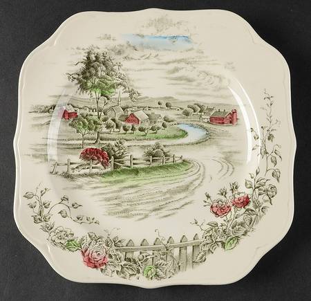 The Road Home Square Luncheon Plate