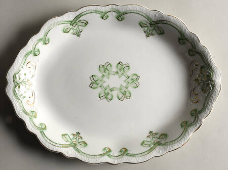 Rolland Green 12" Oval Serving Platter