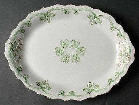Rolland Green 14" Oval Serving Platter