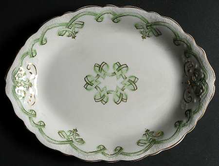 Rolland Green 11" Oval Serving Platter