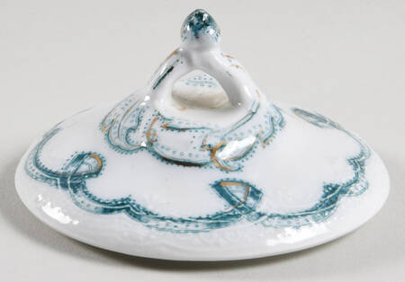 Rolland Blue Green Lid for Sugar Bowl