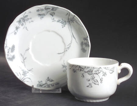 Rosedale Flat Cup & Saucer Set