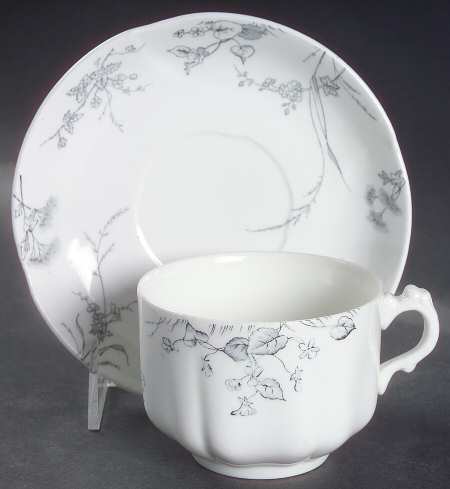 Rosedale Flat Cup & Saucer Set