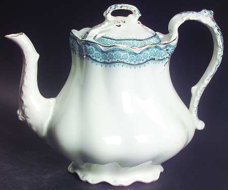 Ruth Blue Green Teapot & Lid