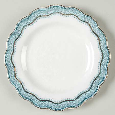 Ruth Blue Green Bread & Butter Plate