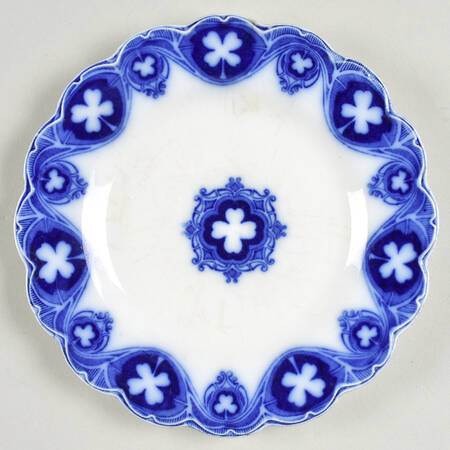 Savoy (Flow Blue, Gold Accent) Bread & Butter Plate