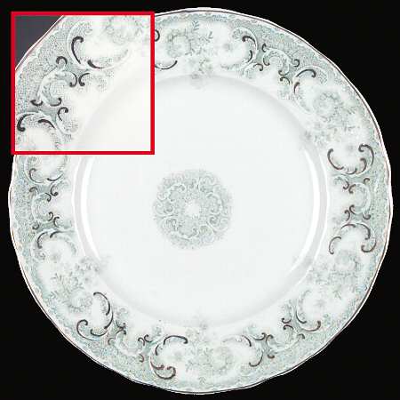 Savannah Green (Gold Trim) Salad Plate