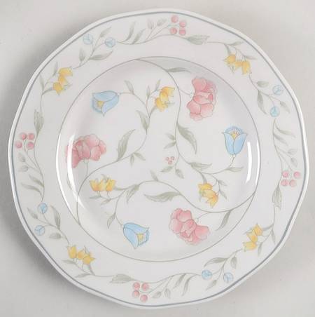 Savoy Multicolor (Newer, Floral) Salad Plate