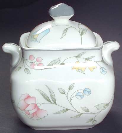 Savoy Multicolor (Newer, Floral) Sugar Bowl & Lid