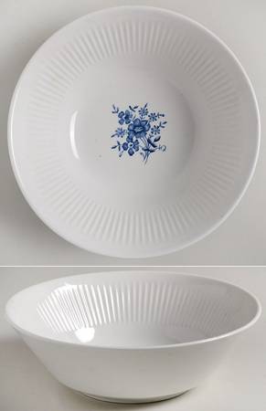 Scandia Blue 8" Round Vegetable Bowl