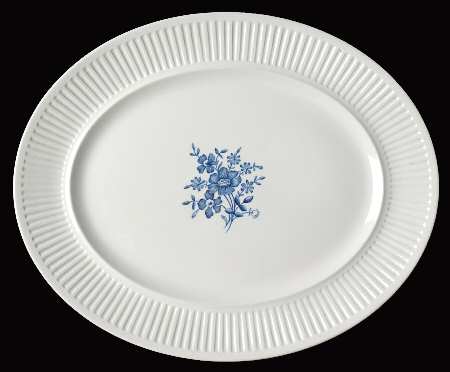 Scandia Blue 11" Oval Serving Platter