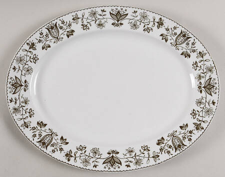 Sheldon Charcoal 12" Oval Serving Platter