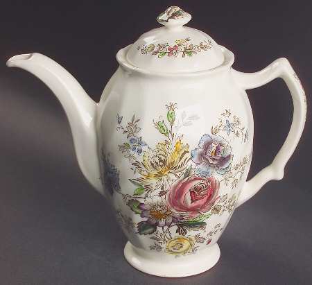 Sheraton (Floral Center) Small Coffee Pot & Lid