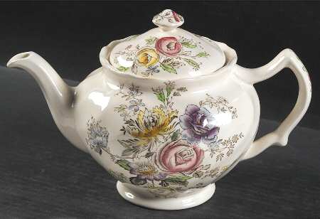 Sheraton (Floral Center) Teapot & Lid