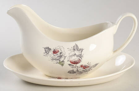 Shower of Roses Gravy Boat & Underplate