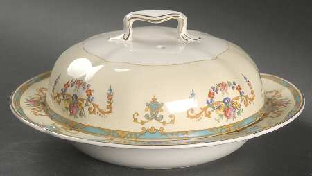 Sicily Round Covered Butter with Strainer